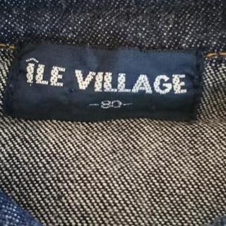 80サイズ。 ILE VILLAGE  。つなぎの画像