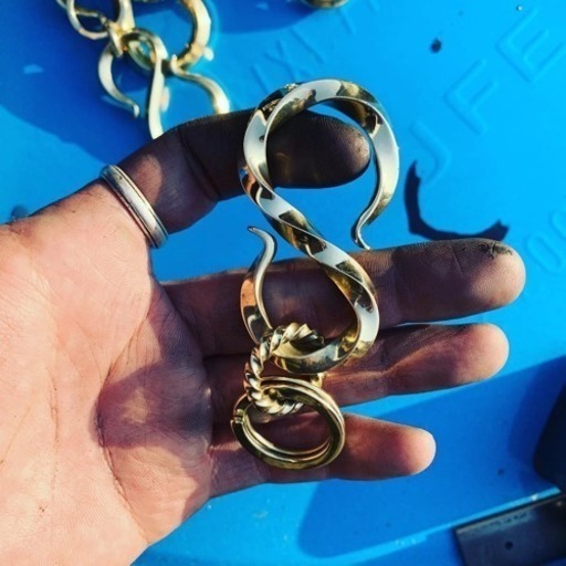 真鍮製キーフック