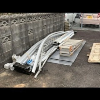 決まりました カーポート一式です 4本柱 アーチ型 2台止め の画像