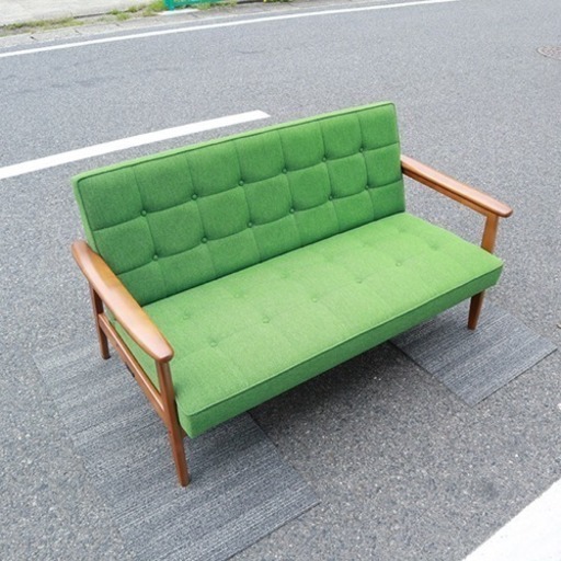 カリモク60 Kチェア 2シーター タープグリーン