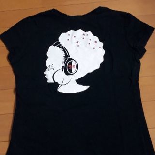 バックプリント可愛い☆tommy girl☆レディースS　黒Tシ...