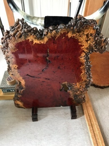 ☆一枚板衝い立て☆ 花梨 葡萄杢 一枚板 無垢 輪切り 玉杢 泡杢 銘木 天然木