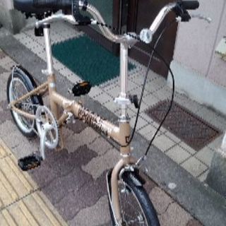 FLYWAY9.9 16吋アルミフレームの折り畳み自転車 シングル/ベージュ