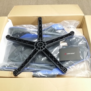 ■JL Comfurni■ゲーミングチェア 無段階約180°リクライニング パソコンチェア デスクチェア JRC-A03BKBL ブルー 青 未使用品 販売致します♪