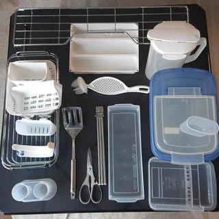 キッチン用品１６点セット まとめ売り キッチン収納 置台 食器収...