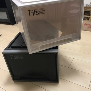 カラーボックス2つ