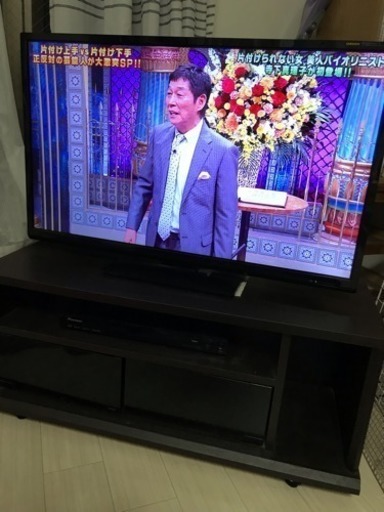 テレビ、テレビ台、DVDプレーヤー一式