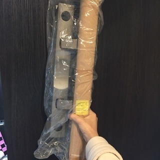 新日軽 錠セット 玄関ドア 勝手 グレー 新品 鍵の画像