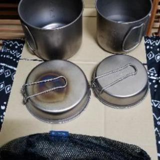 【アウトドア】snowpeak　チタンソロクッカー　セットの画像