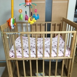 大きいベビーベッド 収納付き