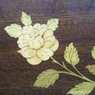 イタリア製 象嵌細工の木製トレー 47.5cm×30.5cm の画像