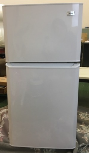 ハイアール 106L 2ドア冷蔵庫（直冷式）ホワイト JR-N106H(W)