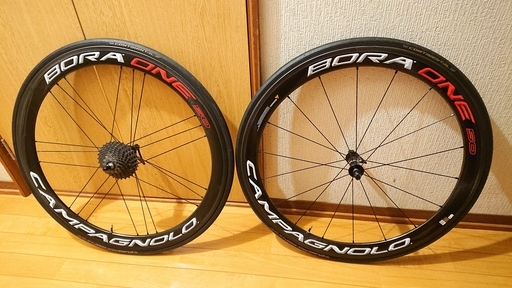 条件付きで更に値下げできます！Campagnolo BORA ONE 50 チューブラー ブライトラベル 美品 走行小