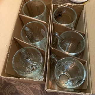 ブラックニッカグラス3つ+アサヒビールジョッキグラス3つ計6個セット