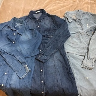 デニムワンピ&チュニック3枚セット