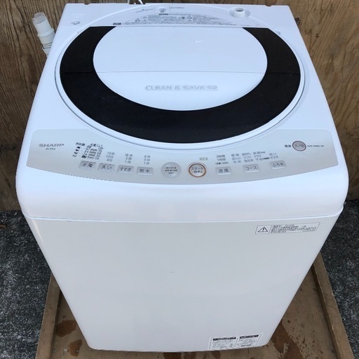 【配送無料】ファミリー向け 7.0kg 洗濯機 SHARP ES-T704