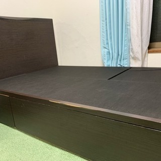 【17日まで掲載】収納付きシングルベッド＊譲りますの画像