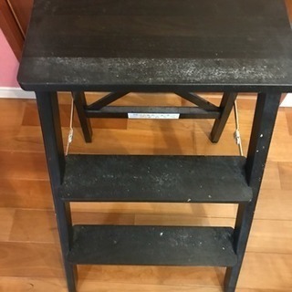 IKEA 脚立 ブラック 0円！！早く引き取りに来ていただける方優先！の画像