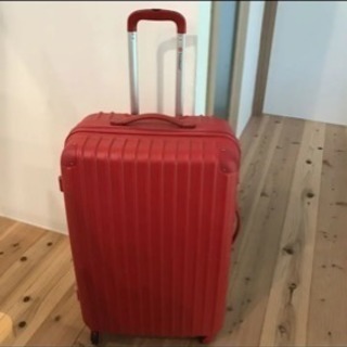 キャリーバッグ スーツケース 大  中古 レッド 