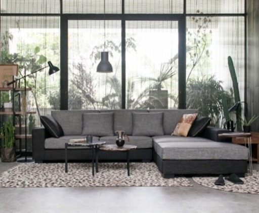 アルモニア ソファ オットマン付 右カウチタイプ