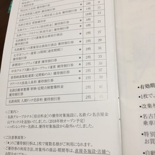 再値下げ 名古屋鉄道株主優待券 リトルワールドなど4枚プラス他いろいろ 2枚で購入可能の画像