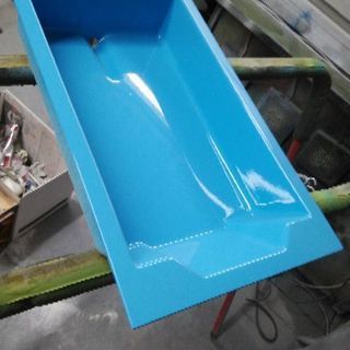 ブルー系　リセストレイ　オフセットトレイ　エレキ　ボートの画像