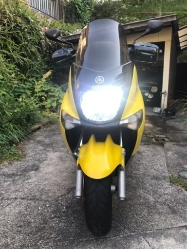 【整備後走行少】YAMAHA MAJESTY125FI (改160ccボアアップ＋インジェっクションコントローラー付き) コマジェ改イエロー黄