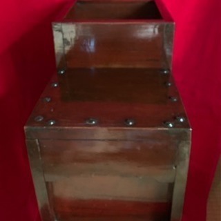 賽銭箱 時代箱 船箪笥 階段箪笥2段  船大工作製 木製品 貴重な逸品 江戸時代  アンティークの画像