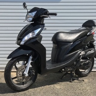 美車! ホンダ DIO110 4スト FI 黒 ブラック 低走行...