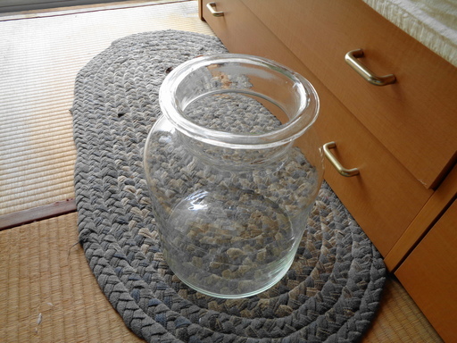 ガラスの瓶　新古品