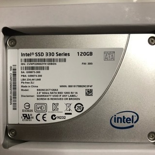 intel SSD 330 120GBの画像