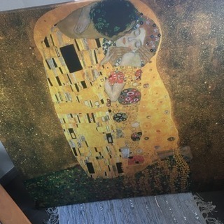 IKEAアート(クリムト接吻)の画像