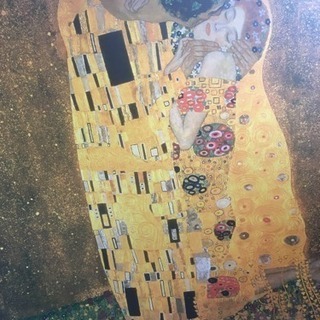 IKEAアート(クリムト接吻)の画像