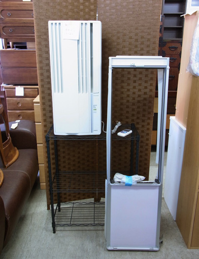南12条店 コロナ  窓用ルームエアコン リモコン・枠付き ウインド用 2012