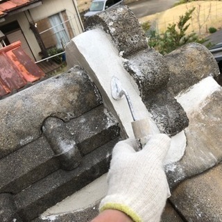 瓦のズレ防止！地震対策に！