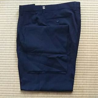 DAKS 紳士用スラックス 新品サイズ85 裾未縫製 黒 毛100％の画像