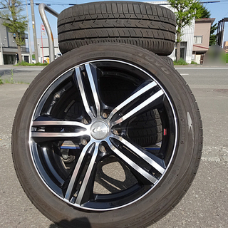 訳あり☆WEDS/ウェッズ☆レニオス/LEONIS WX BLMC ホイールタイヤセット■17×7J+47/114.3■