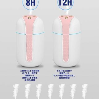 加湿器 車載 卓上 ランプ・ファン付きの画像