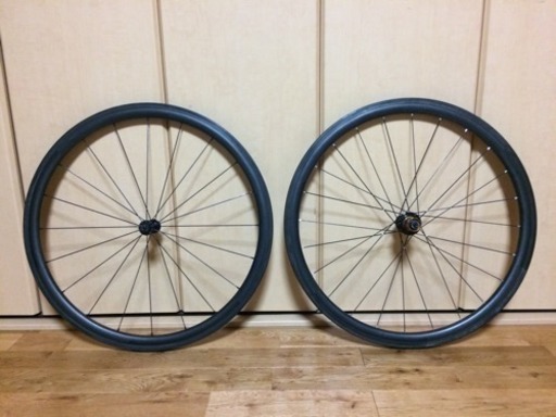 のむラボ組み直し 38㎜カーボンチューブレスホイール シマノ11速
