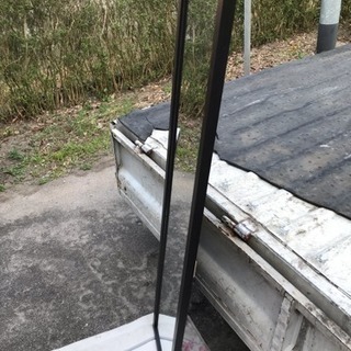 壁掛け姿見ミラー 木目 ブラウンの画像