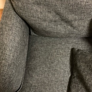 【早め希望】2人掛けソファー《ネイビー》※クッション無しの画像