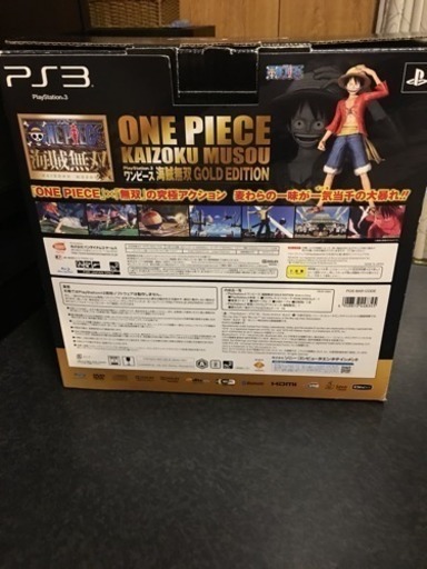 【美品】PS3本体 ワンピース 海賊無双 GOLD EDITION 海賊無双1.2.3付き
