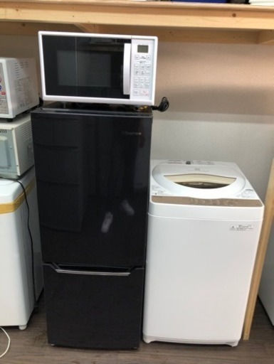 (値下げ)生活家電三点セット(冷蔵庫、洗濯機、電子レンジ)販売します！!!!