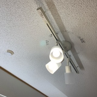 値下げ 簡易取付ダクトレール スポットライト2個付  値下げの画像