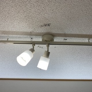 値下げ 簡易取付ダクトレール スポットライト2個付  値下げの画像