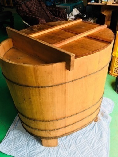 木製昭和レトロお風呂 未使用品 値引しました！