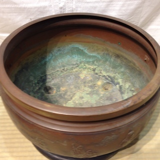 ■X323■大きい火鉢 昭和レトロ アンティーク 骨董品 の画像