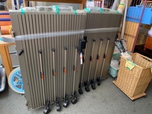 三協アルミ　エクモアM　48S　キャスタータイプ　木調仕様　片開きセット　NGD-M　『カーゲート　伸縮門扉』