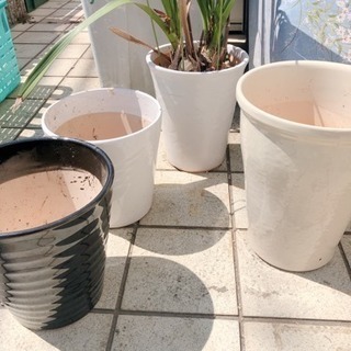 セトモノ植木鉢4つ！美品！