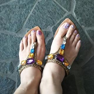 【まとめ割可】キラキラサンダル👡Ｓサイズの画像